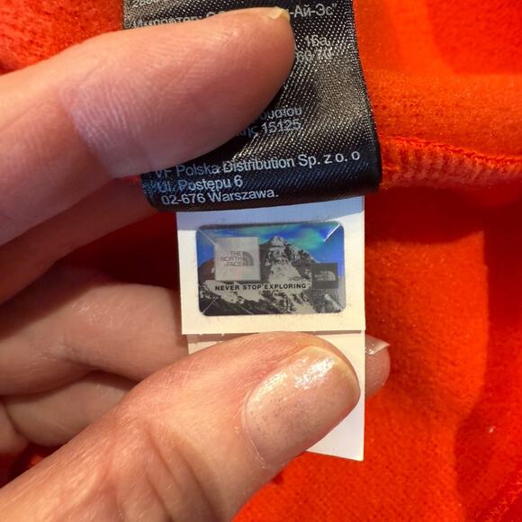 The North Face Mens XL Quarter Zip Pullover in a Red/Orange - Picture 7 of 7